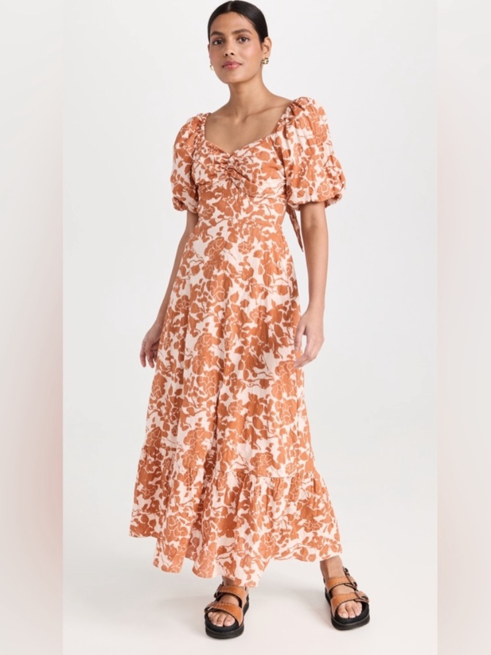 English Factory Maxi Dress with Lowback